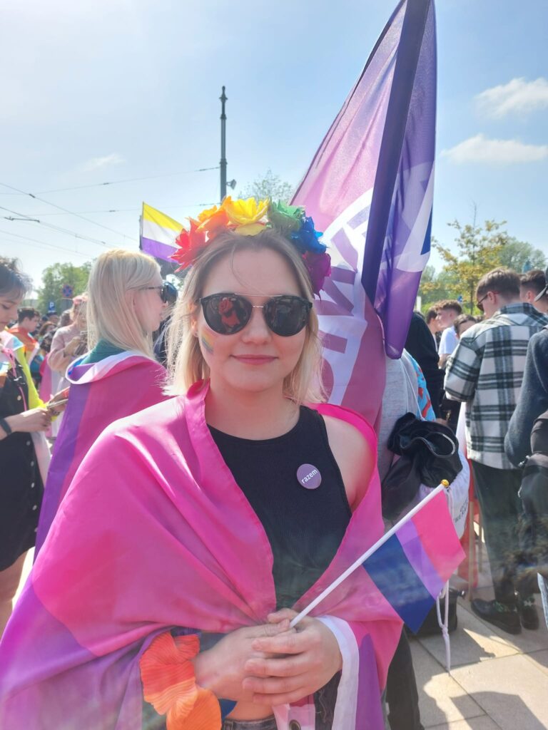 Aleksandra Owca na marszu równości